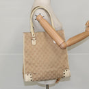 GUCCI GG Canvas Tote Bag Beige Gold 124261 Auth 96237-20