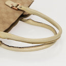 GUCCI GG Canvas Tote Bag Beige Gold 124261 Auth 96237-7