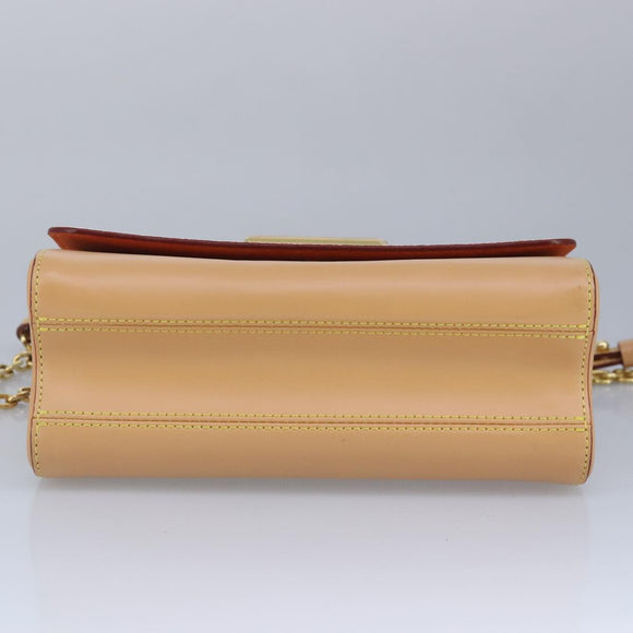 LOUIS VUITTON Catgram Twist MM Shoulder Bag White M44460 LV Auth 96243SM