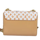 LOUIS VUITTON Catgram Twist MM Shoulder Bag White M44460 LV Auth 96243SM-2