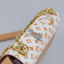 LOUIS VUITTON Catgram Twist MM Shoulder Bag White M44460 LV Auth 96243SM-6