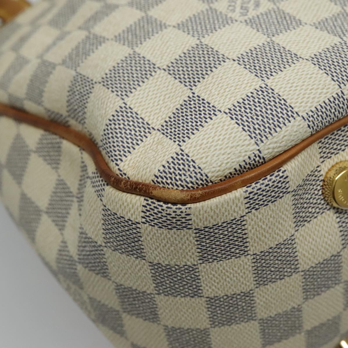 LOUIS VUITTON Damier Azur Figueri PM Shoulder Bag N41176 LV Auth 96258