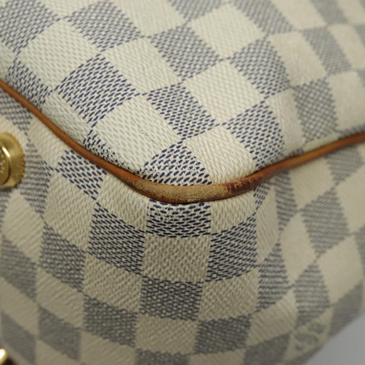 LOUIS VUITTON Damier Azur Figueri PM Shoulder Bag N41176 LV Auth 96258