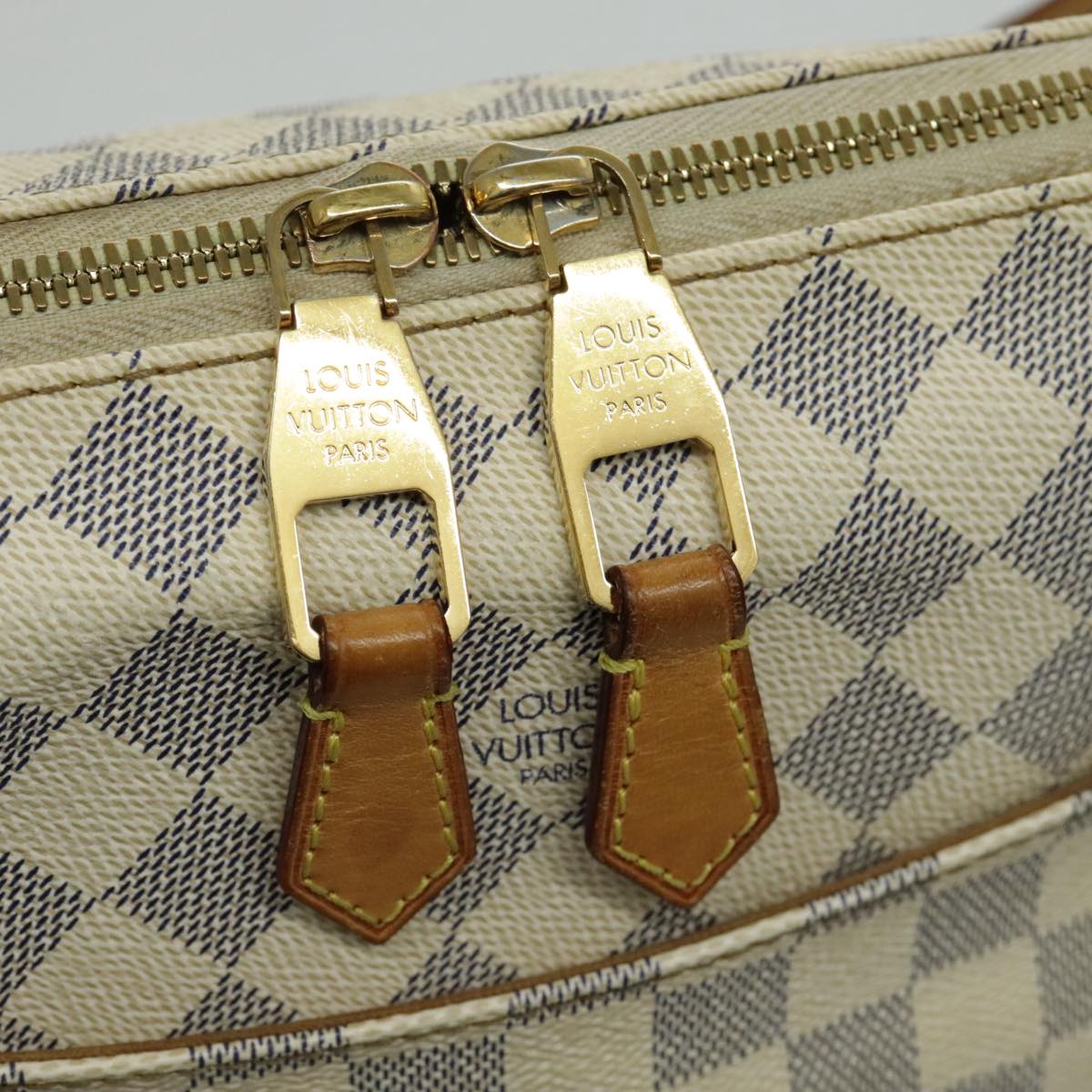 LOUIS VUITTON Damier Azur Figueri PM Shoulder Bag N41176 LV Auth 96258