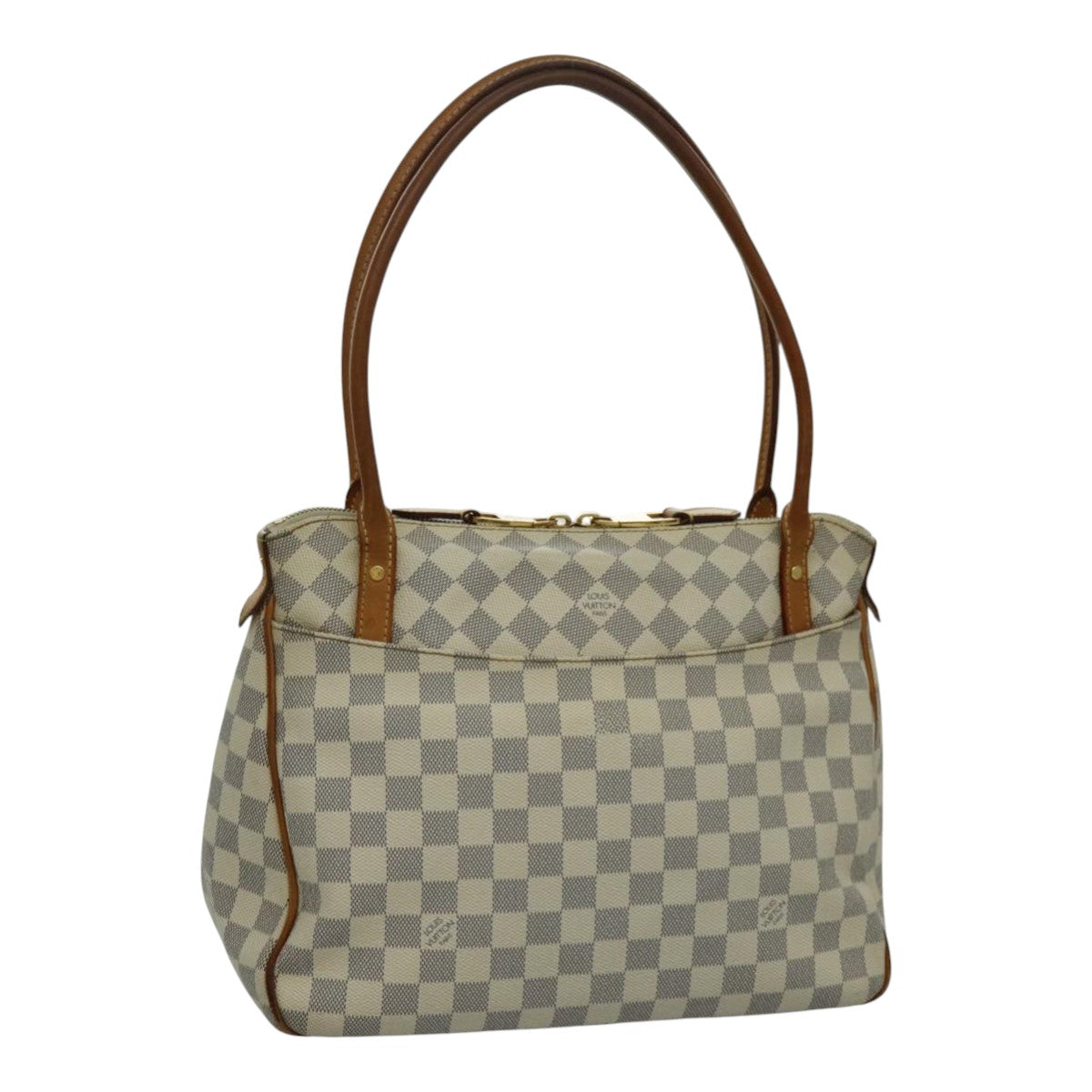 LOUIS VUITTON Damier Azur Figueri PM Shoulder Bag N41176 LV Auth 96258