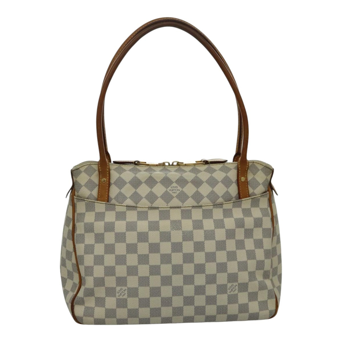 LOUIS VUITTON Damier Azur Figueri PM Shoulder Bag N41176 LV Auth 96258