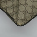 GUCCI GG Supreme Shoulder Bag PVC Beige Silver 141626 Auth 96274-14