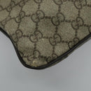 GUCCI GG Supreme Shoulder Bag PVC Beige Silver 141626 Auth 96274-16