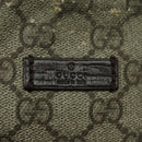 GUCCI GG Supreme Shoulder Bag PVC Beige Silver 141626 Auth 96274-18