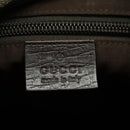 GUCCI GG Supreme Shoulder Bag PVC Beige Silver 141626 Auth 96274-20
