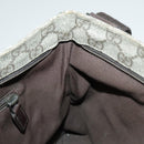 GUCCI GG Supreme Shoulder Bag PVC Beige Silver 141626 Auth 96274-22