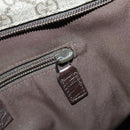 GUCCI GG Supreme Shoulder Bag PVC Beige Silver 141626 Auth 96274-23