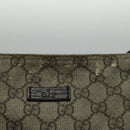 GUCCI GG Supreme Shoulder Bag PVC Beige Silver 141626 Auth 96274-3