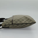 GUCCI GG Supreme Shoulder Bag PVC Beige Silver 141626 Auth 96274-5