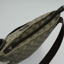 GUCCI GG Supreme Shoulder Bag PVC Beige Silver 141626 Auth 96274-8