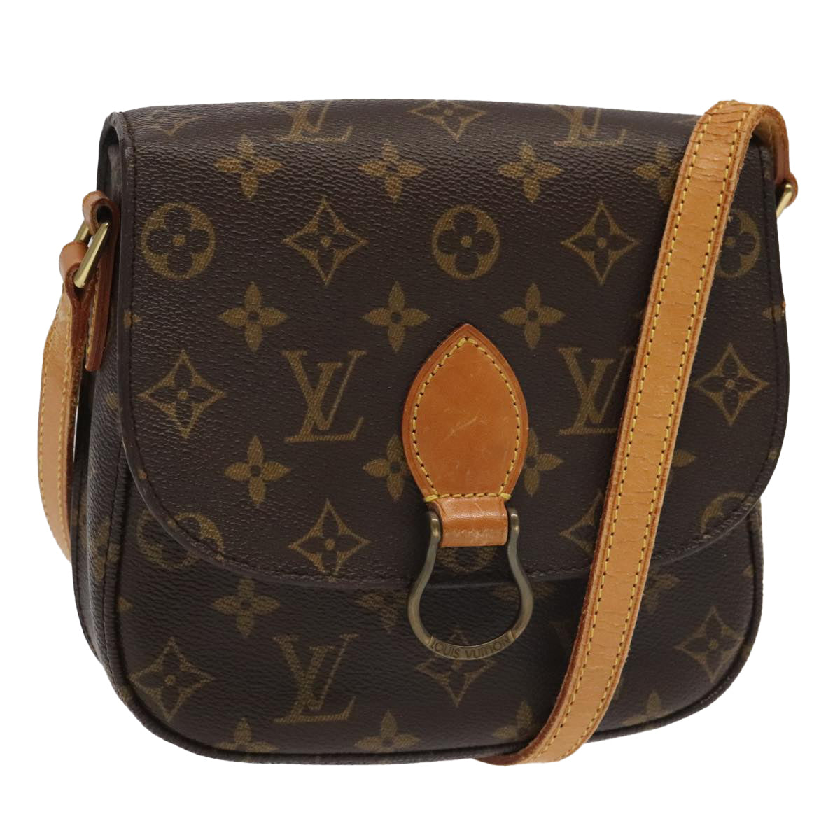 LOUIS VUITTON Monogram Saint Cloud MM Shoulder Bag M51243 LV Auth 96283