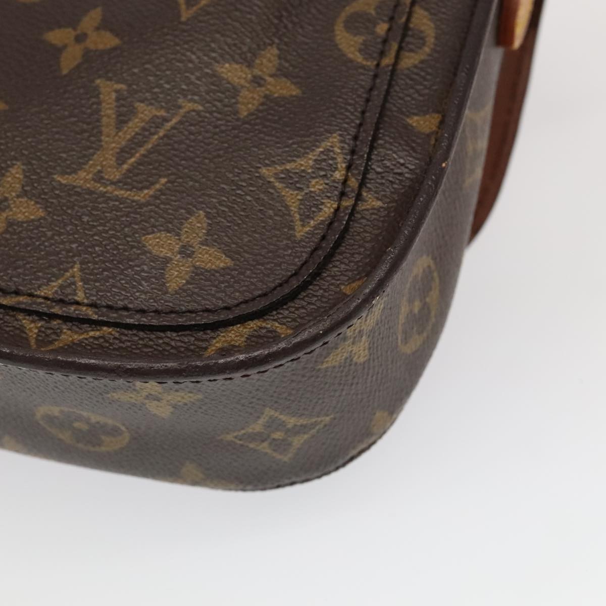 LOUIS VUITTON Monogram Saint Cloud MM Shoulder Bag M51243 LV Auth 96283