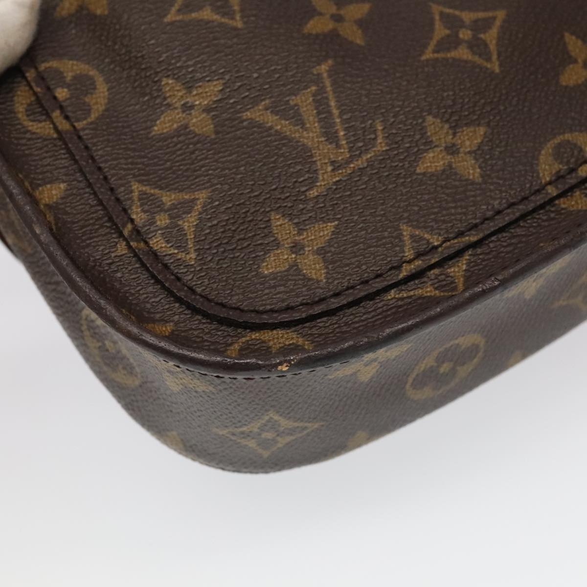 LOUIS VUITTON Monogram Saint Cloud MM Shoulder Bag M51243 LV Auth 96283