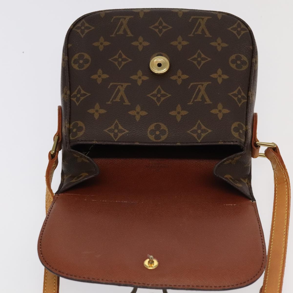 LOUIS VUITTON Monogram Saint Cloud MM Shoulder Bag M51243 LV Auth 96283