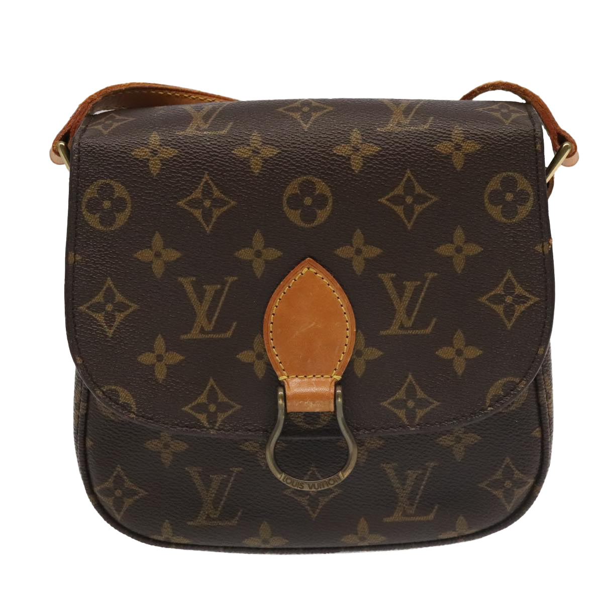 LOUIS VUITTON Monogram Saint Cloud MM Shoulder Bag M51243 LV Auth 96283