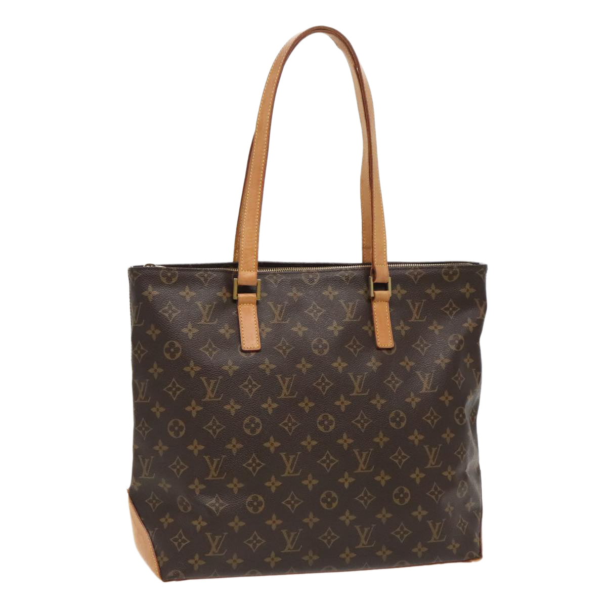 LOUIS VUITTON Monogram Cabas Mezzo Tote Bag M51151 LV Auth 96296