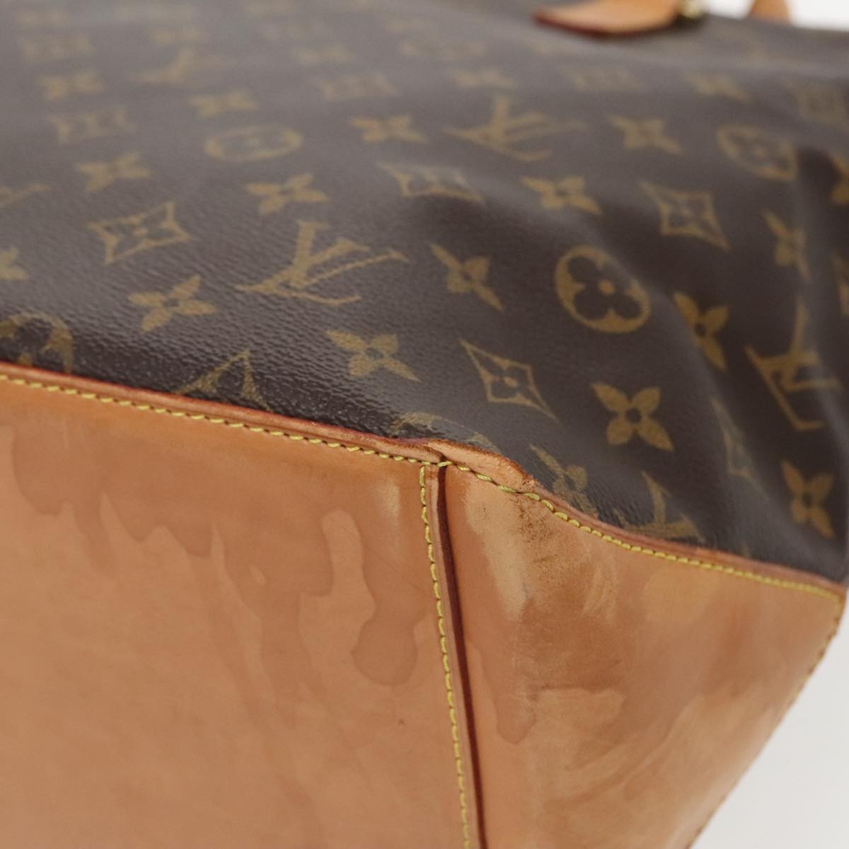 LOUIS VUITTON Monogram Cabas Mezzo Tote Bag M51151 LV Auth 96296