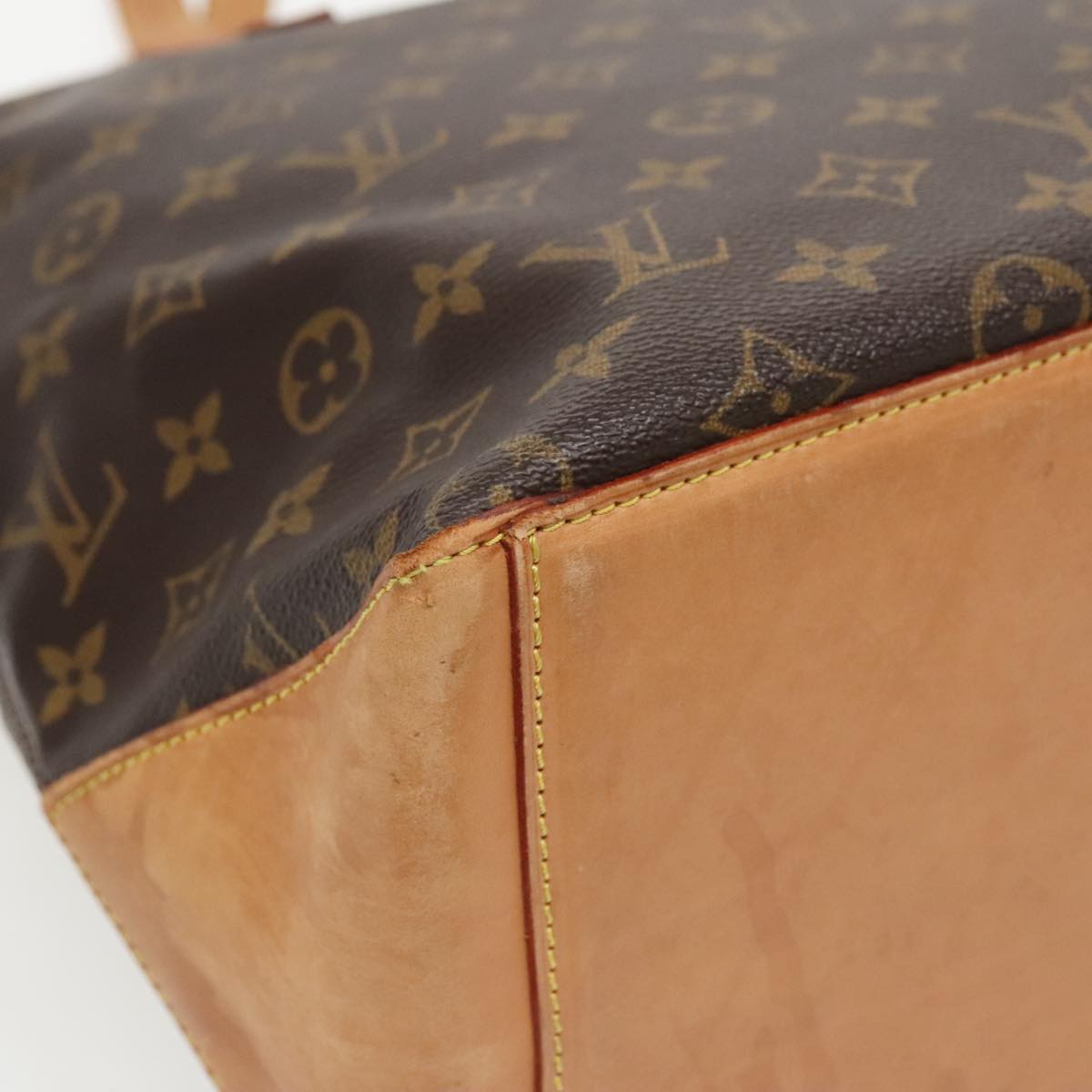 LOUIS VUITTON Monogram Cabas Mezzo Tote Bag M51151 LV Auth 96296