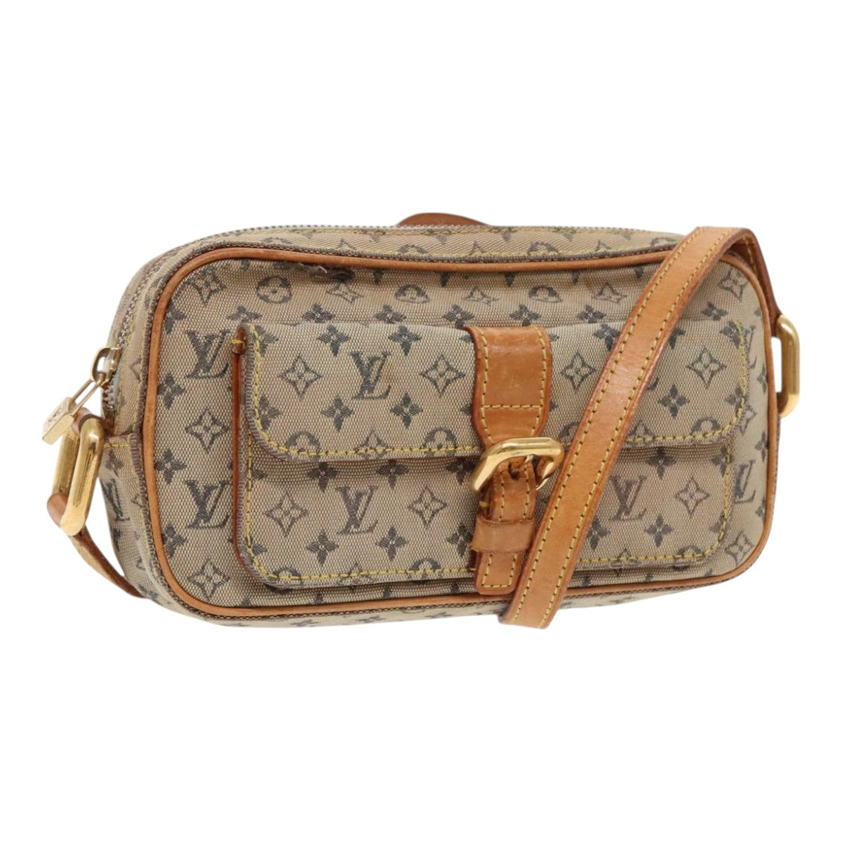 LOUIS VUITTON Monogram Mini Juliet MM Shoulder Bag Blue M92004 LV Auth 96304