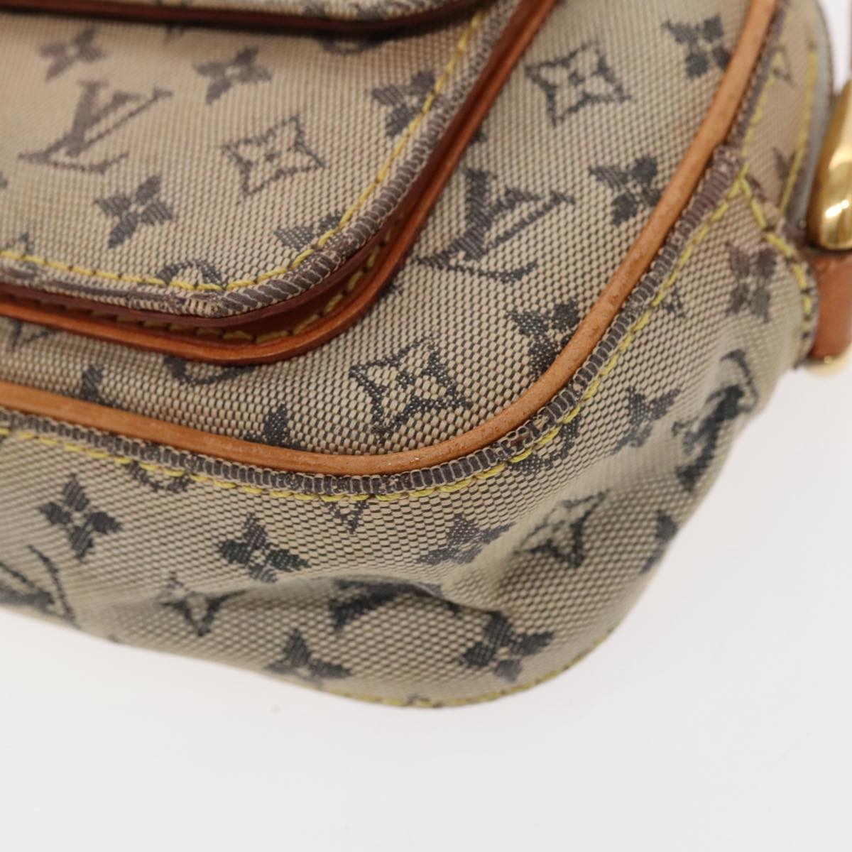 LOUIS VUITTON Monogram Mini Juliet MM Shoulder Bag Blue M92004 LV Auth 96304