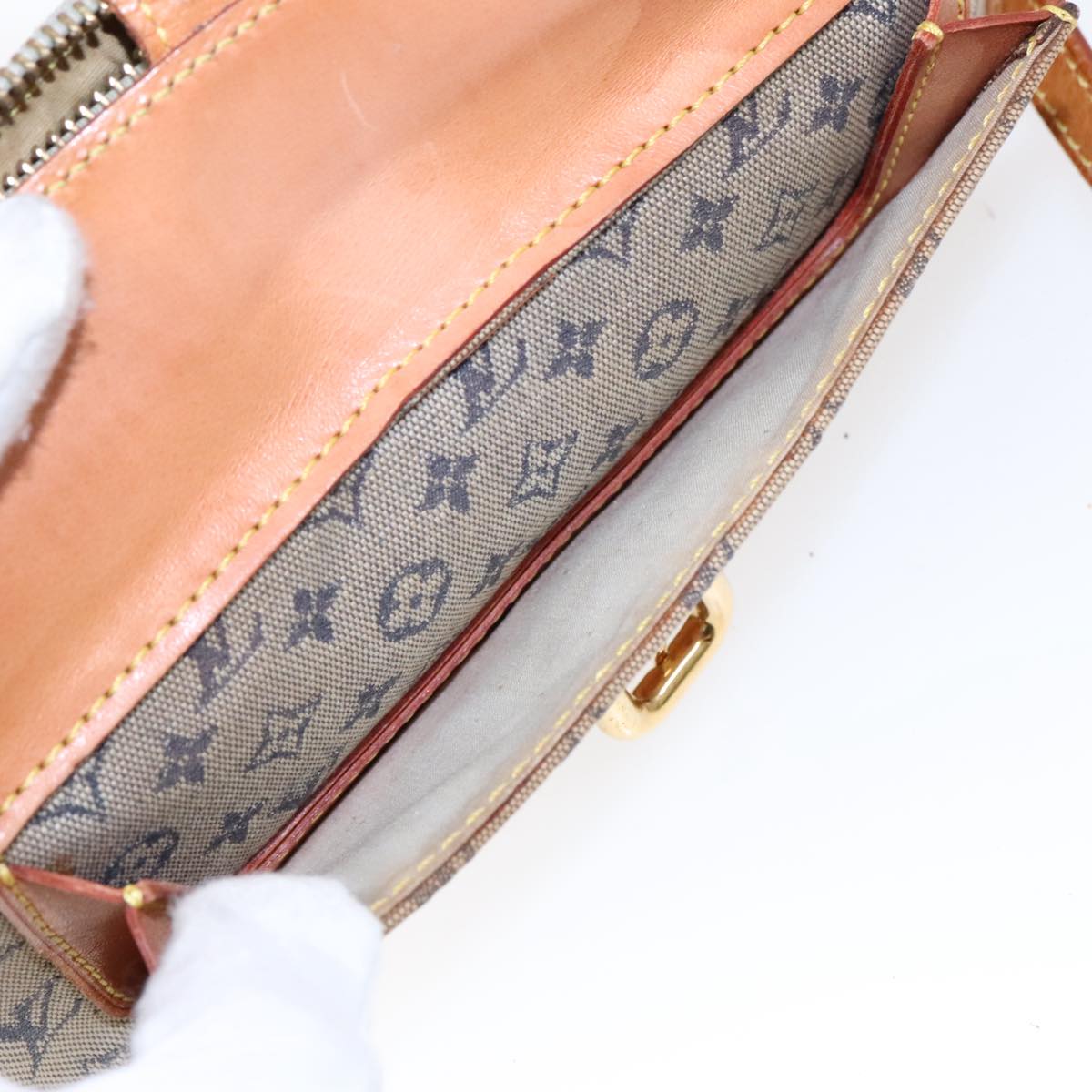 LOUIS VUITTON Monogram Mini Juliet MM Shoulder Bag Blue M92004 LV Auth 96304