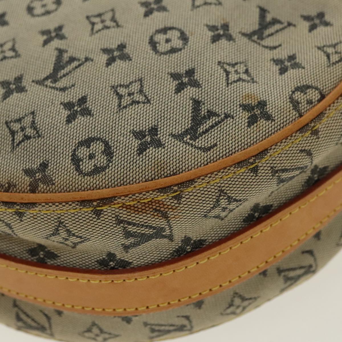 LOUIS VUITTON Monogram Mini Jeanne GM Shoulder Bag Blue M92000 LV Auth 96306