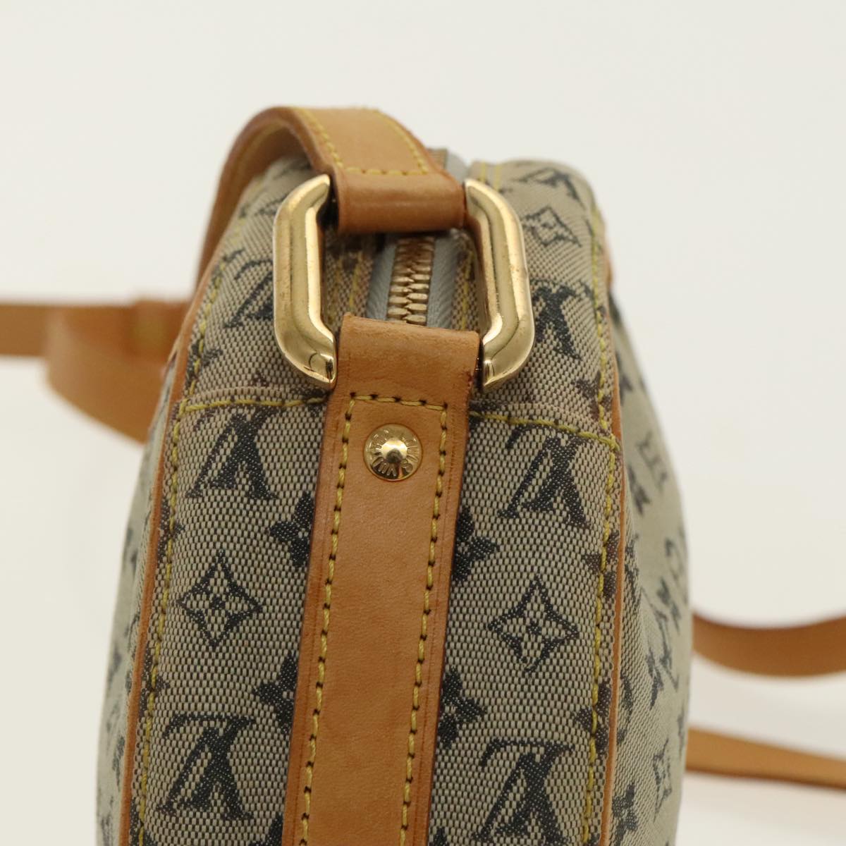 LOUIS VUITTON Monogram Mini Jeanne GM Shoulder Bag Blue M92000 LV Auth 96306