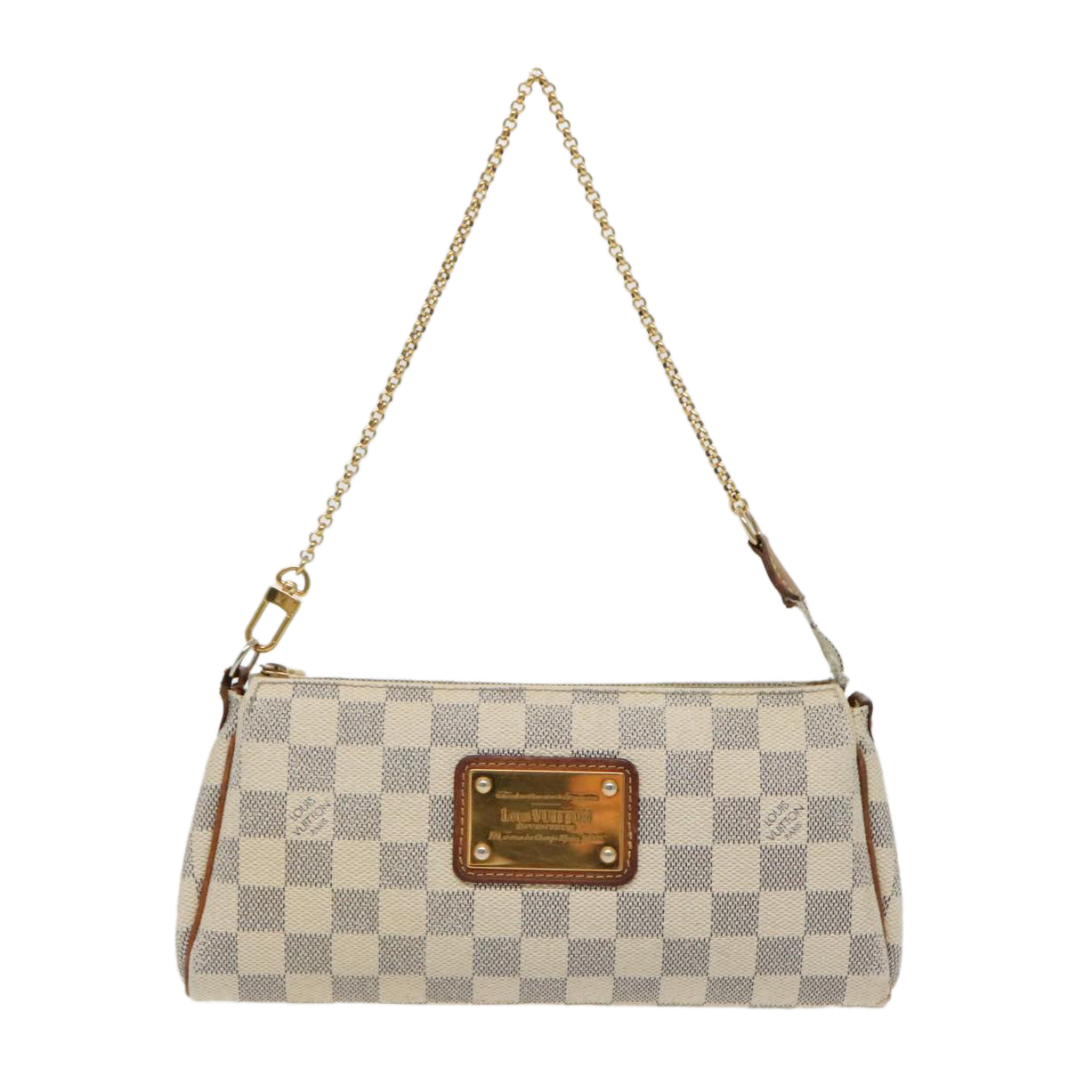 LOUIS VUITTON Damier Azur Eva Shoulder Bag 2way N55214 LV Auth 96316