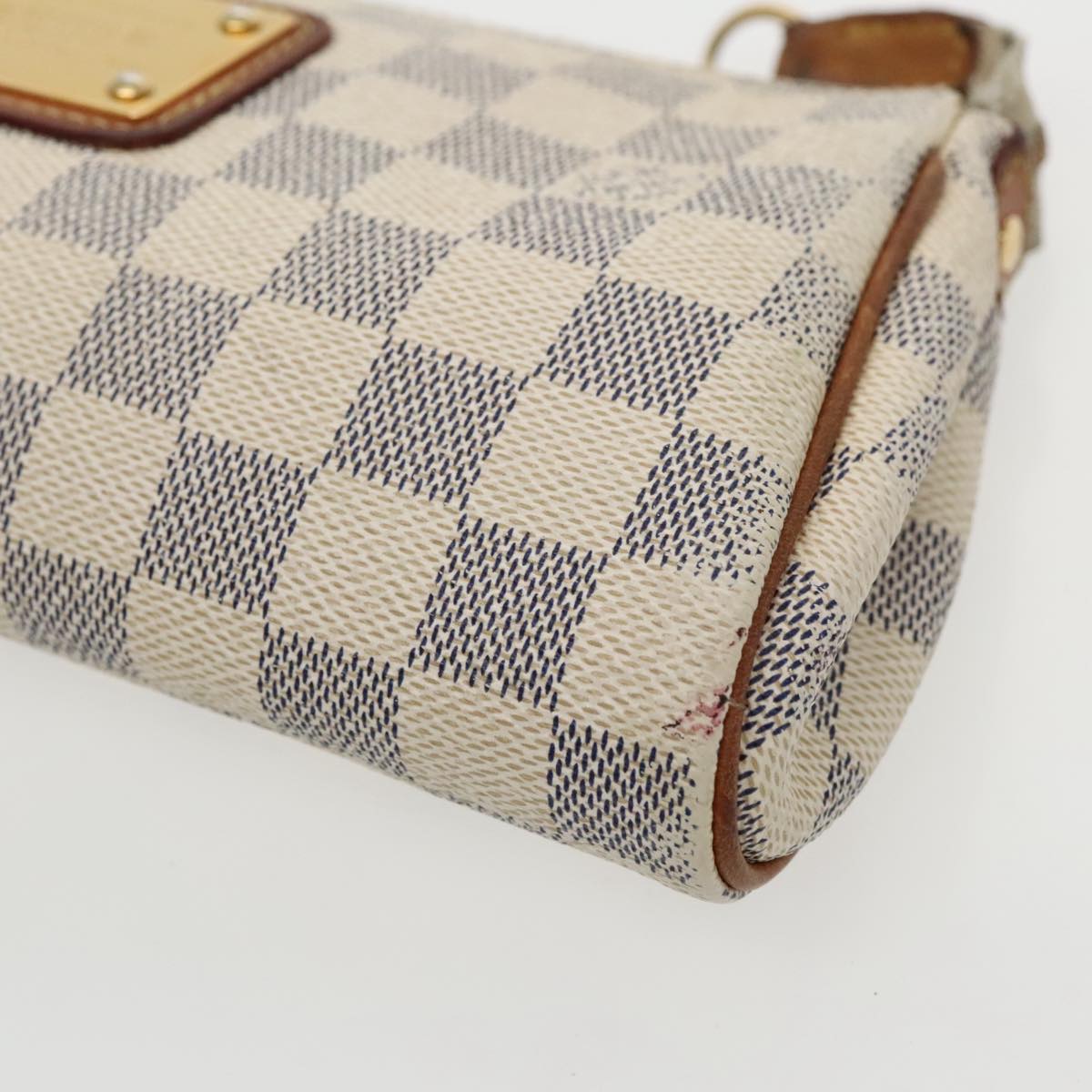 LOUIS VUITTON Damier Azur Eva Shoulder Bag 2way N55214 LV Auth 96316