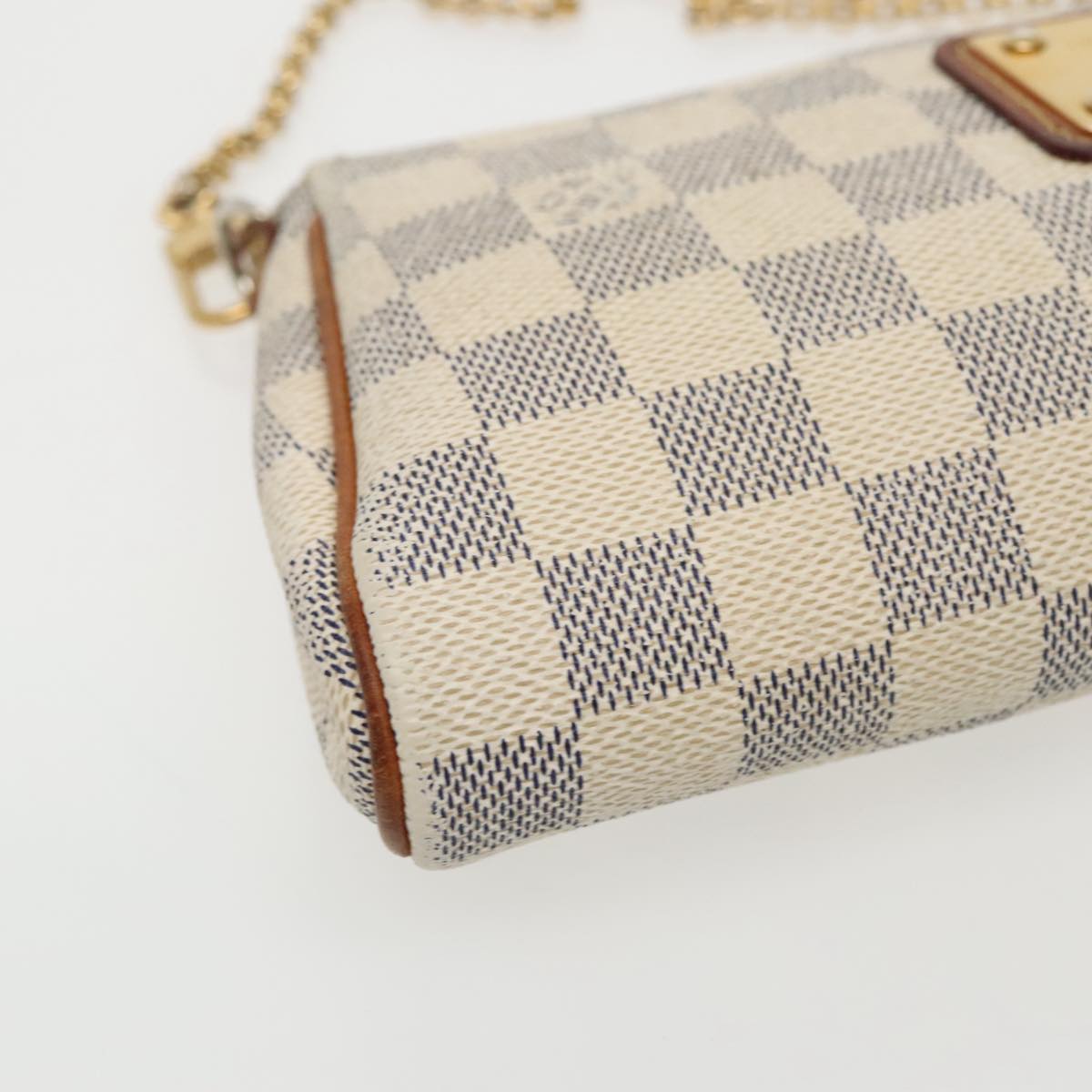 LOUIS VUITTON Damier Azur Eva Shoulder Bag 2way N55214 LV Auth 96316