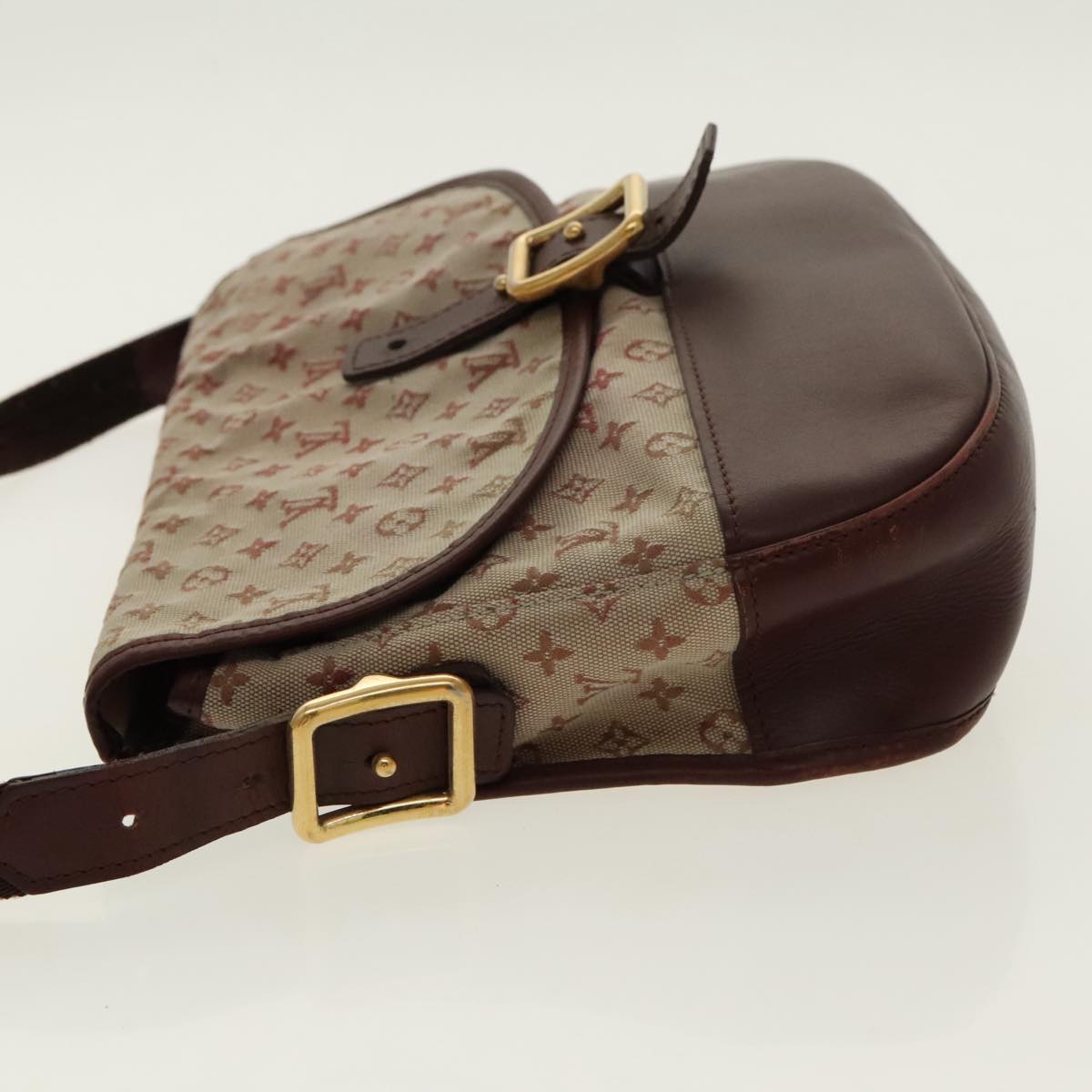 LOUIS VUITTON Monogram Mini Belanger Shoulder Bag Red M92671 LV Auth 96318