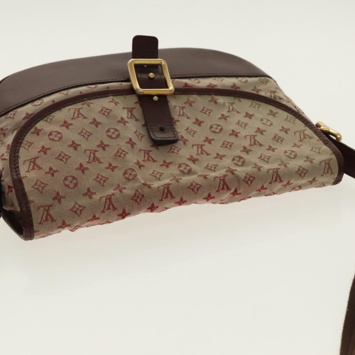 LOUIS VUITTON Monogram Mini Belanger Shoulder Bag Red M92671 LV Auth 96318