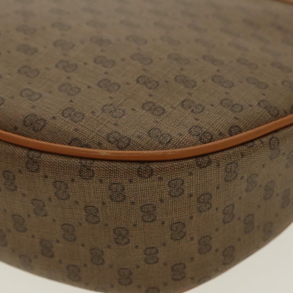 GUCCI Micro GG Canvas Umhängetasche Beige Gold 007 87 0018 Auth 96319