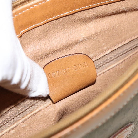 GUCCI Micro GG Canvas Umhängetasche Beige Gold 007 87 0018 Auth 96319