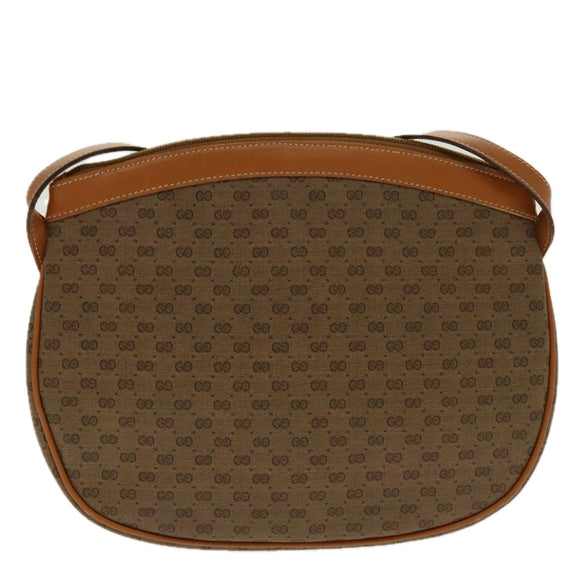GUCCI Micro GG Canvas Umhängetasche Beige Gold 007 87 0018 Auth 96319