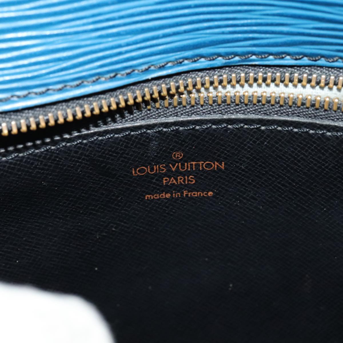 LOUIS VUITTON Epi Saint Cloud GM Shoulder Bag Toledo Blue M52195 LV Auth 96321