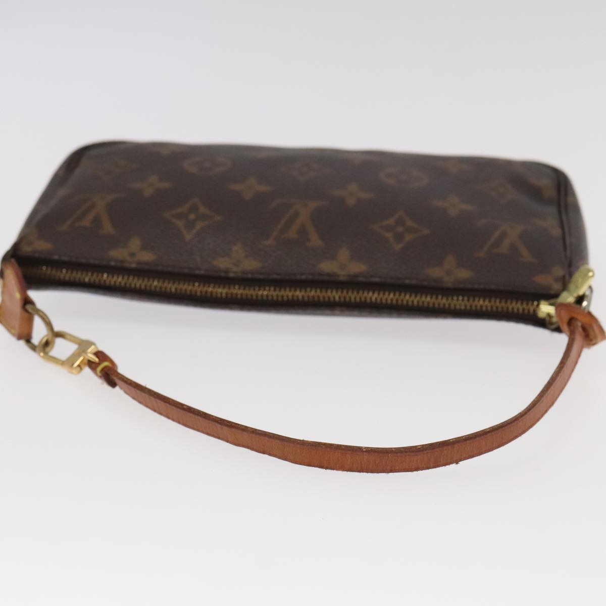 LOUIS VUITTON Monogram Pochette Accessoires Pouch M51980 LV Auth 96325