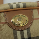 Burberrys Nova Check Shoulder Bag PVC Beige Gold Auth 96329-19