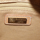 Burberrys Nova Check Shoulder Bag PVC Beige Gold Auth 96329-20