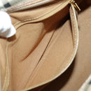 Burberrys Nova Check Shoulder Bag PVC Beige Gold Auth 96329-24