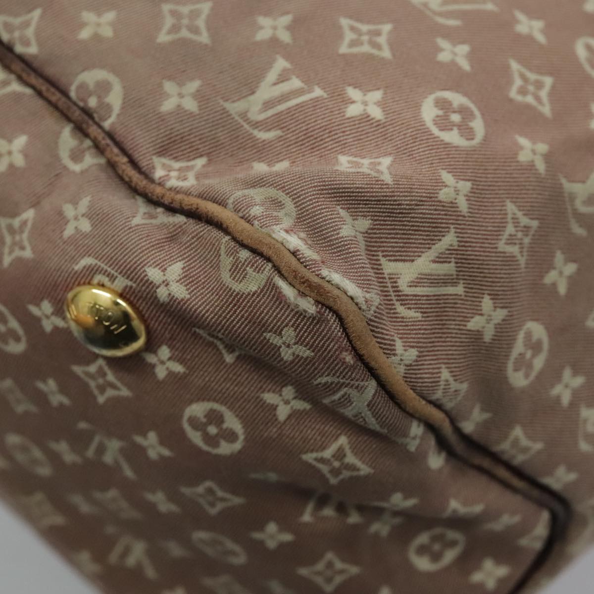 LOUIS VUITTON Monogram Ideal Ballad MM Shoulder Bag Sepia Red M40572 Auth 96330