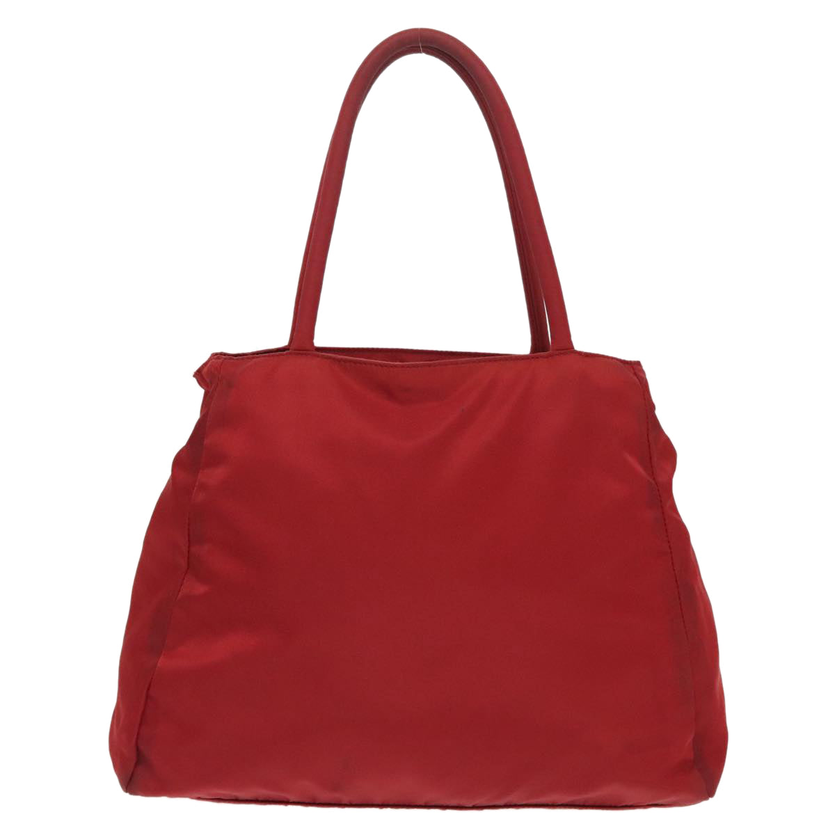 PRADA Hand Bag Nylon Red Silver Auth 96347 - 0