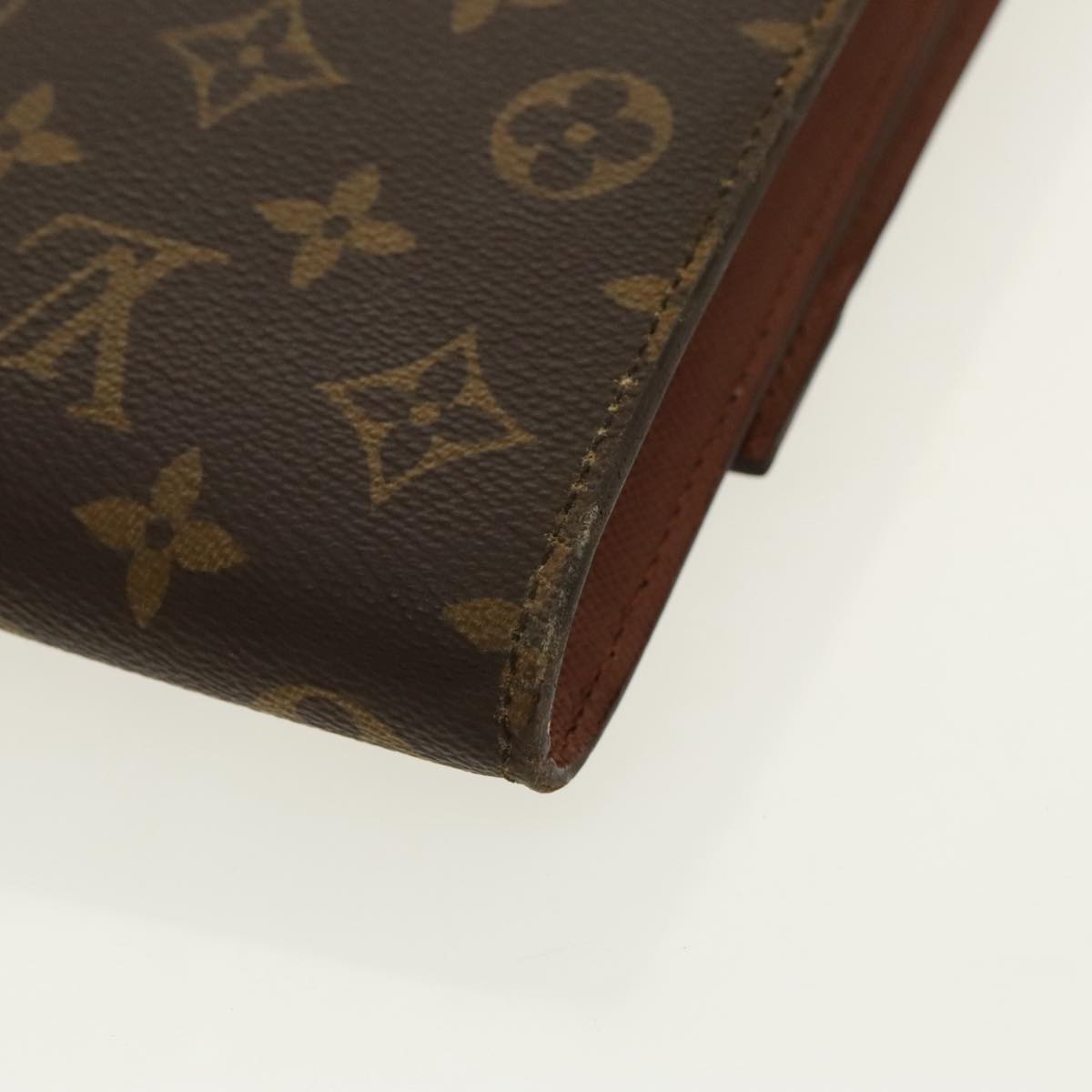 LOUIS VUITTON Monogram Porte Envelope Clutch Bag M51801 LV Auth 96348