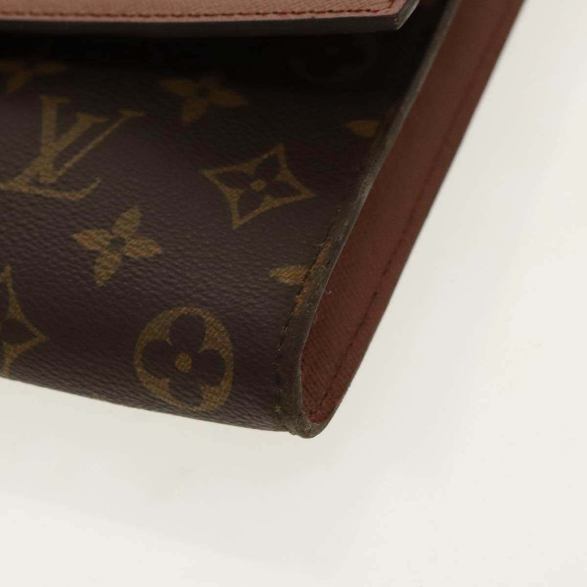 LOUIS VUITTON Monogram Porte Envelope Clutch Bag M51801 LV Auth 96348