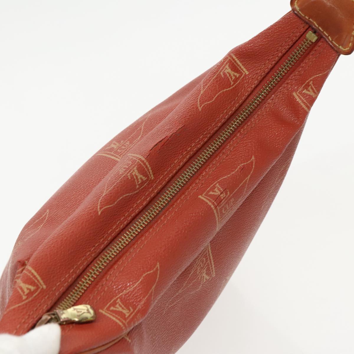 LOUIS VUITTON LOUIS VUITTON Cup Le Touquet Shoulder Bag Red M80027 Auth 96365